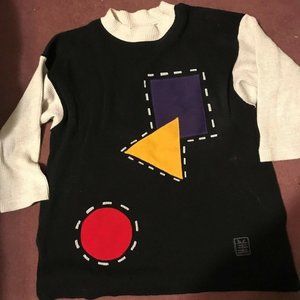 MIYO THERMAL BLACK COLORFUL TOP LARGE